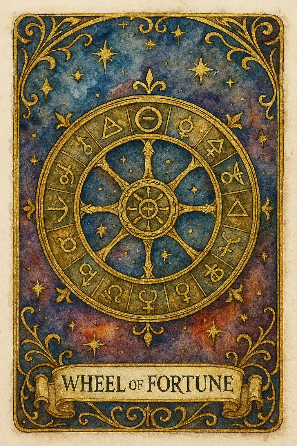 Wheel of Fortune Tarot Card